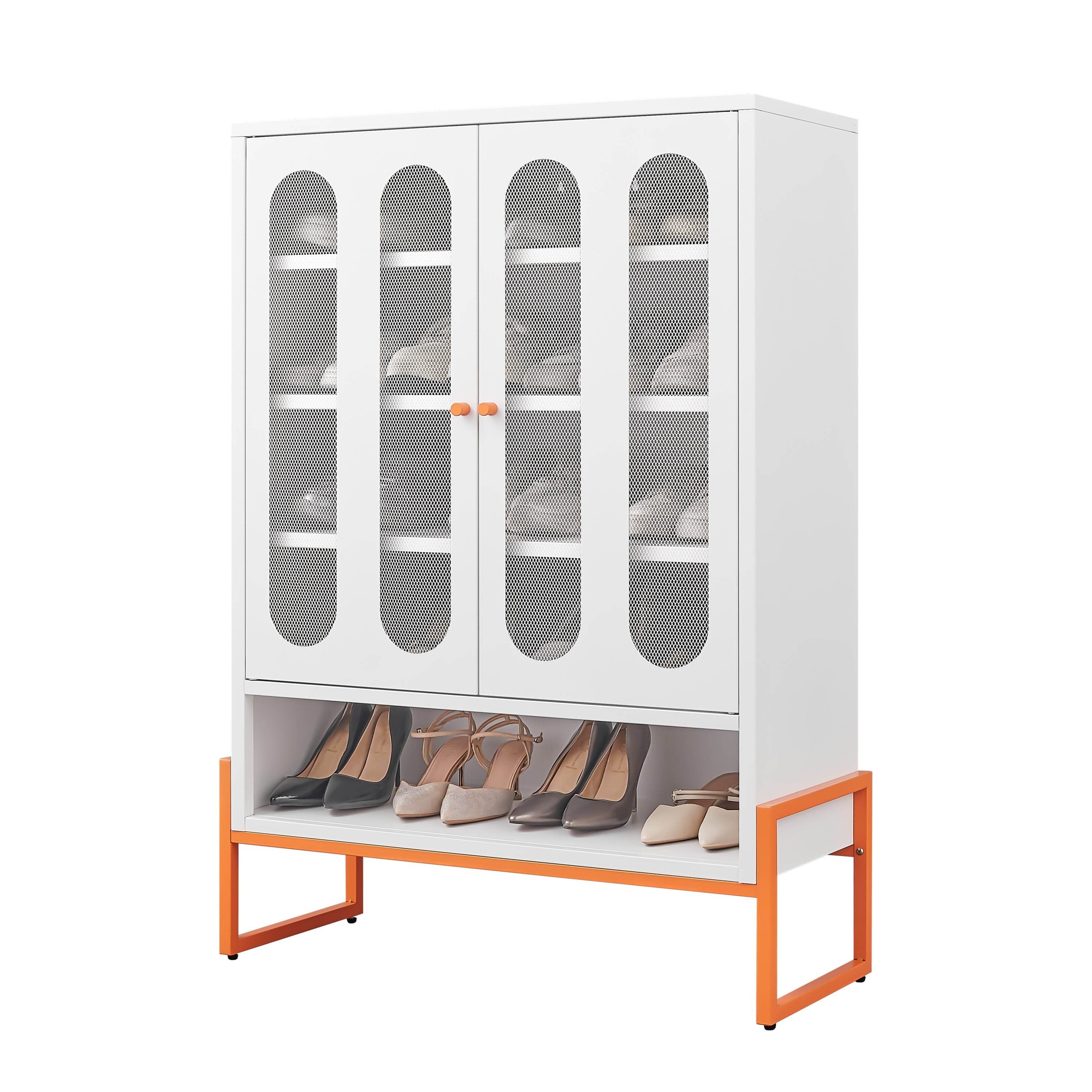 MLNshops modern minimalist shoe cabinet - Ventilated White