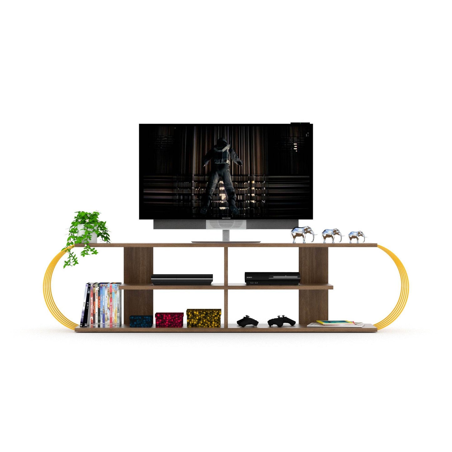 MLNshops Mid Century Modern TV Stand Console Table - MLNshops