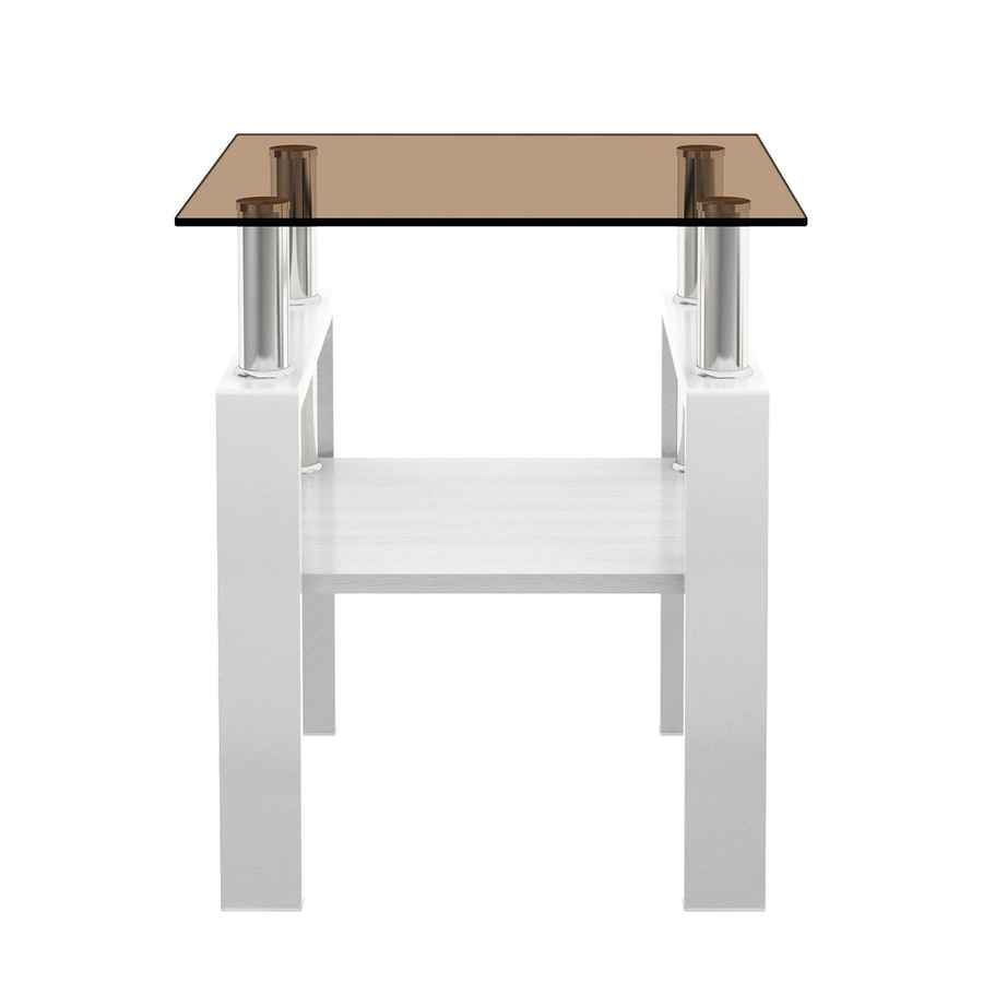 MLNshops 2-Piece modern tempered glass coffee table set
