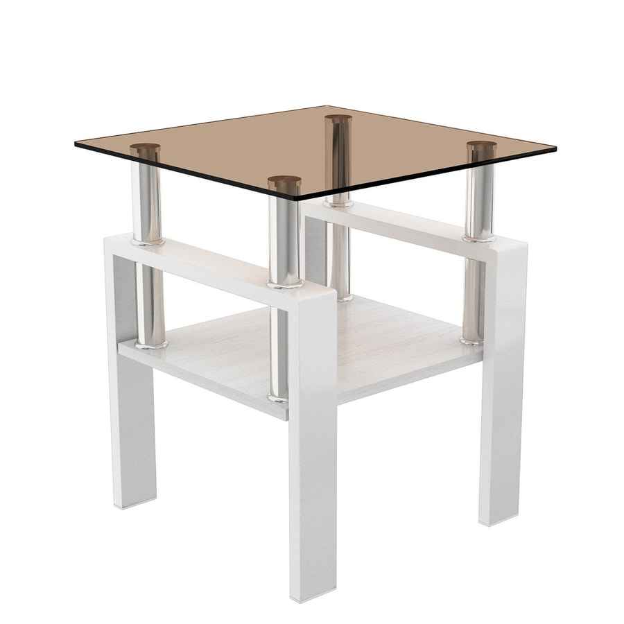 MLNshops 2-Piece modern tempered glass coffee table set