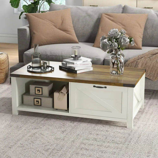 mlnshops Moose Brown Sofa Table with Storage Default Title