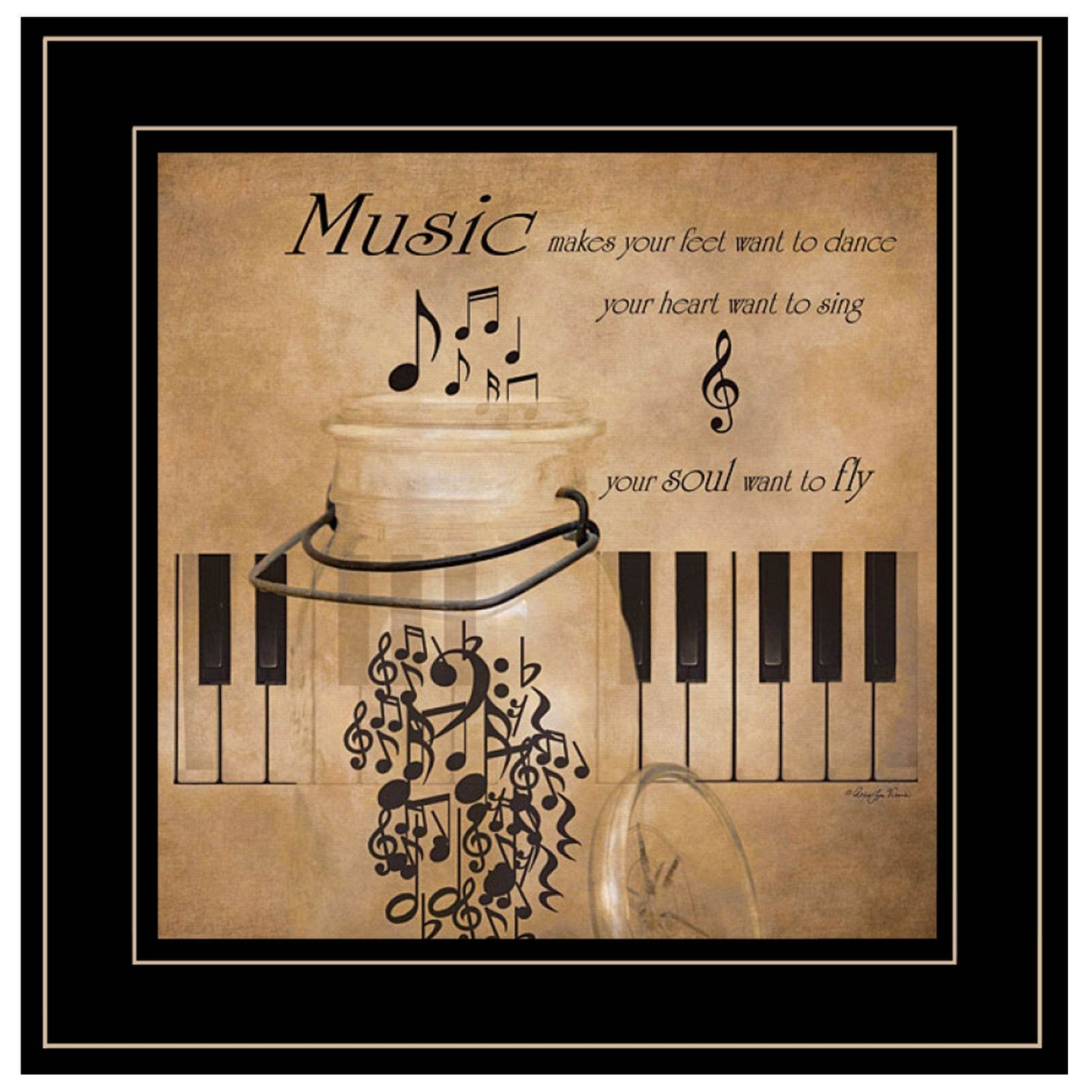 MLNshops Musical Themed Home Decor Framed Print Default