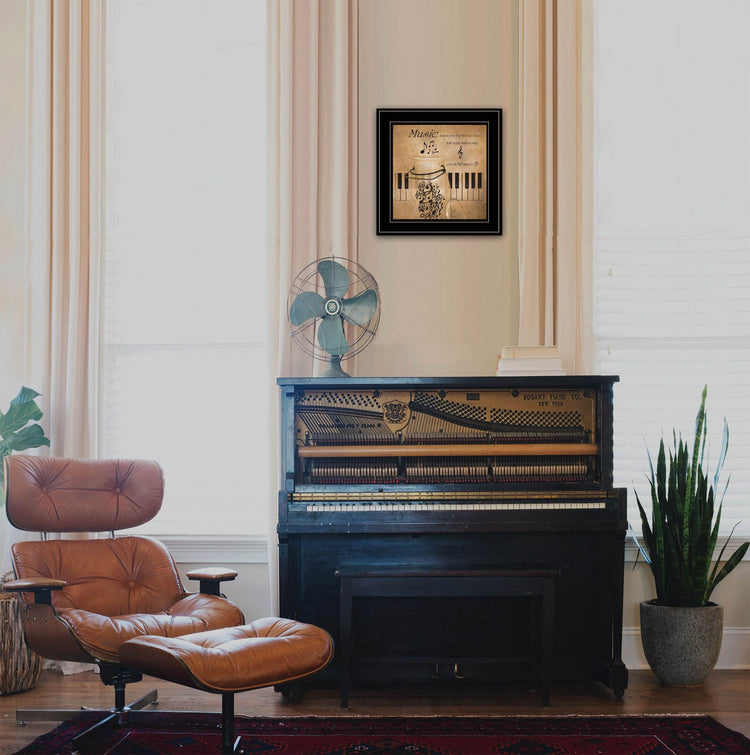MLNshops Musical Themed Home Decor Framed Print