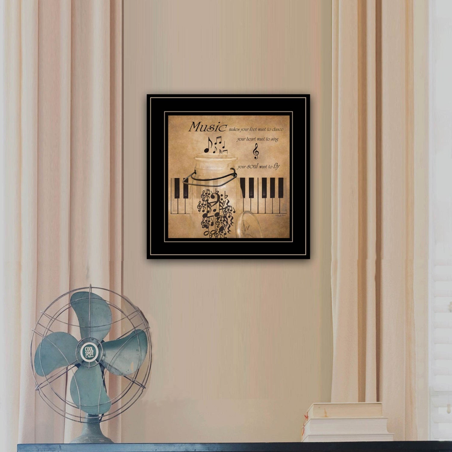 MLNshops Musical Themed Home Decor Framed Print