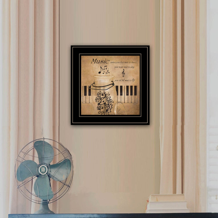 MLNshops Musical Themed Home Decor Framed Print