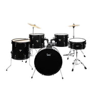 mlnshops 5-Piece Black full size adult drum set with cymbals Default Title