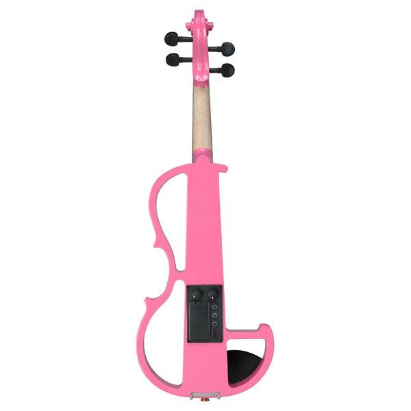 mlnshops Pink silent violin with case and bow - Electric