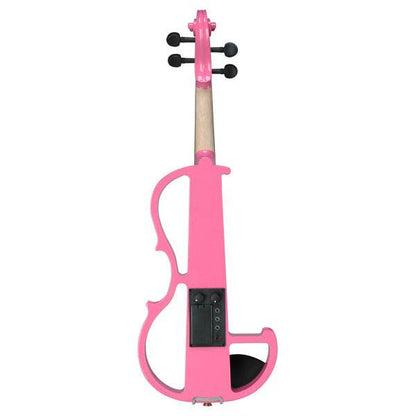 mlnshops Pink silent violin with case and bow - Electric
