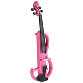 mlnshops Pink silent violin with case and bow - Electric