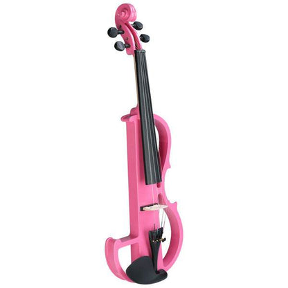 mlnshops Pink silent violin with case and bow - Electric