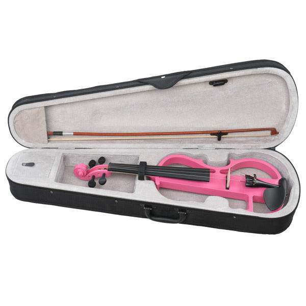 mlnshops Pink silent violin with case and bow - Electric