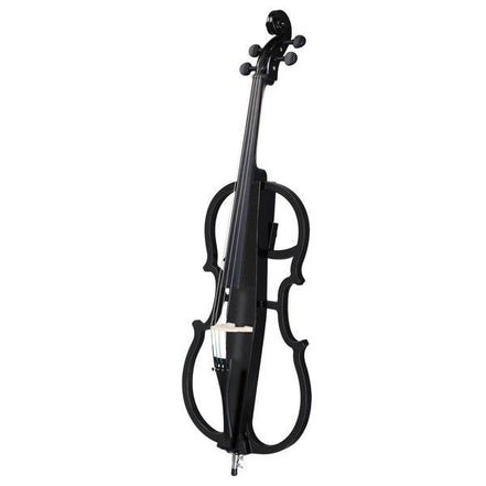 mlnshops full size electric cello - Sleek Black Skeleton