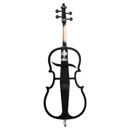 mlnshops full size electric cello - Sleek Black Skeleton