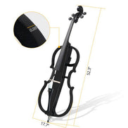 mlnshops full size electric cello - Sleek Black Skeleton
