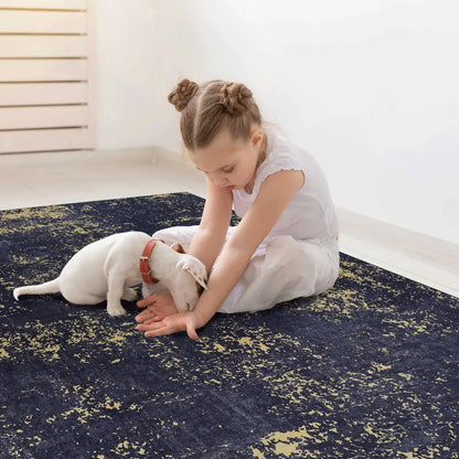 Naar 2x3 Machine Washable Area Rugs, Low-Pile, Non-Slip, Non-Shedding, Foldable, Kid & Pet Friendly - Area Rugs for living room, bedroom, kitchen, dining room rug MLNshops]