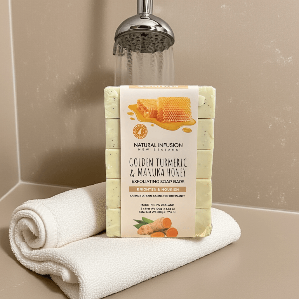 MLNshops Turmeric Manuka Honey Soap Bar - Exfoliating & Nourishing