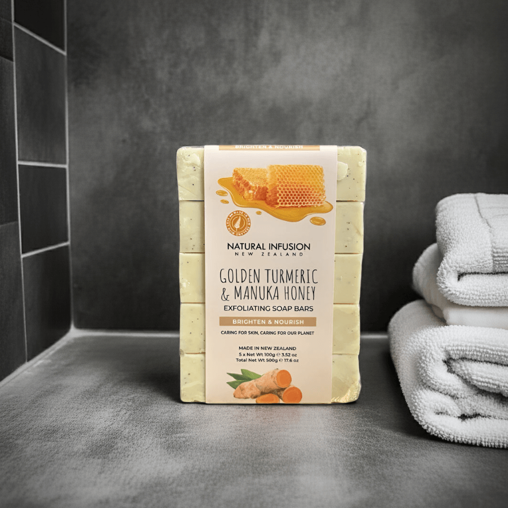 MLNshops Turmeric Manuka Honey Soap Bar - Exfoliating & Nourishing