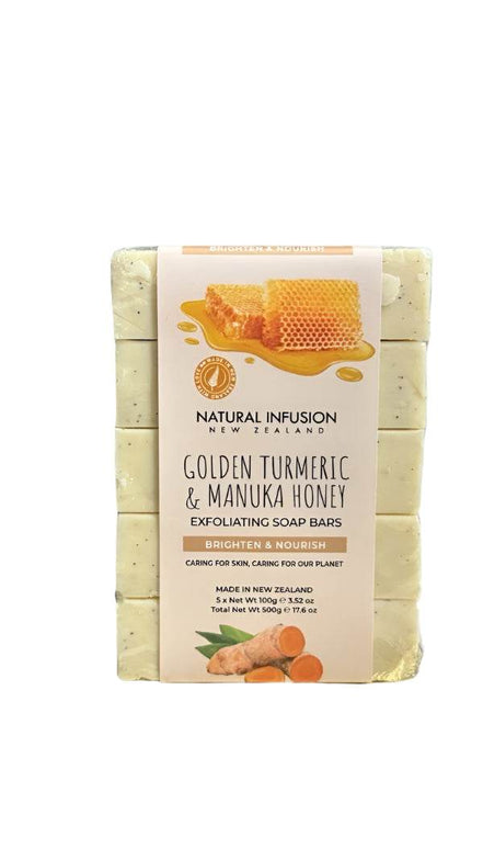 MLNshops Turmeric Manuka Honey Soap Bar - Exfoliating & Nourishing