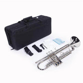 mlnshops Nickel Plated Trumpet Set with Durable Finish