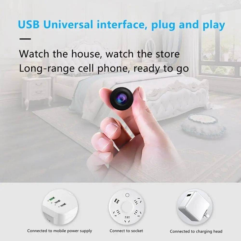 mlnshops Night Vision Surveillance Cam - Smallest Security Camera