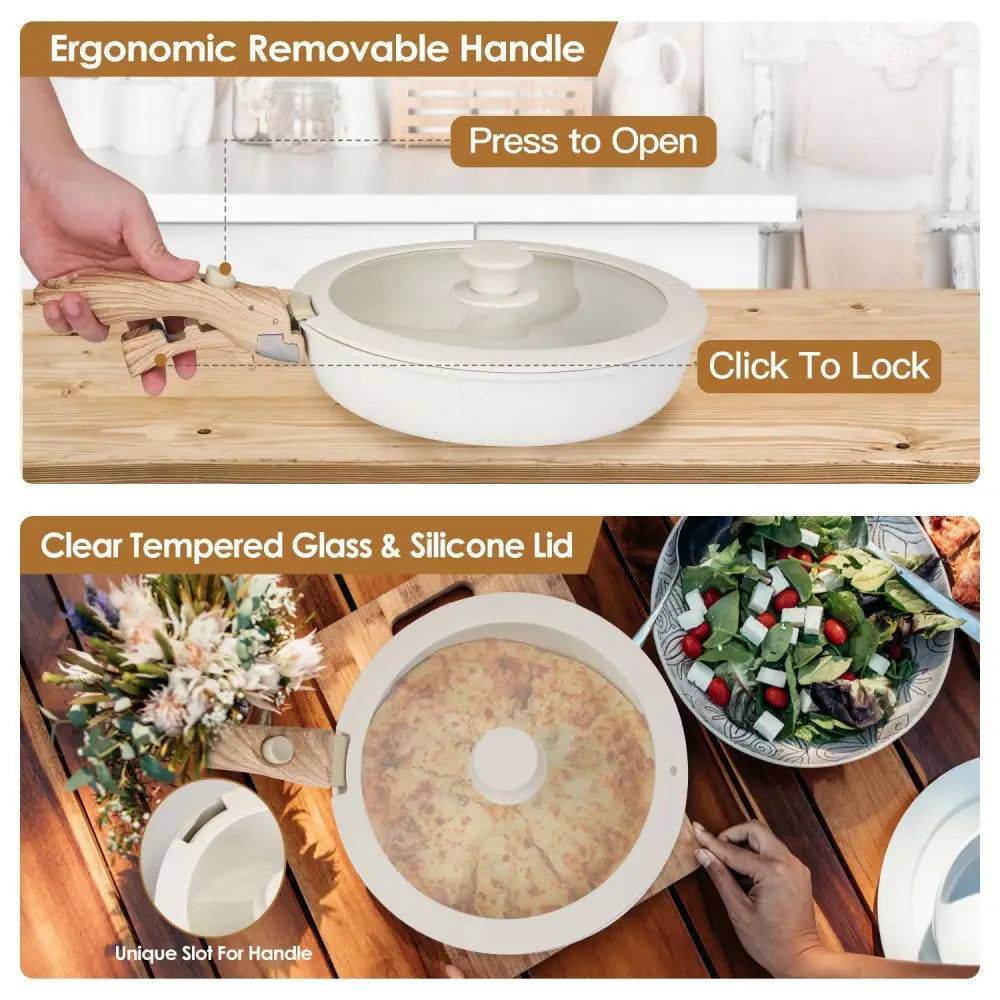 MLNshops Nonstick Cookware Set - 9 Pieces, Heat Resistant