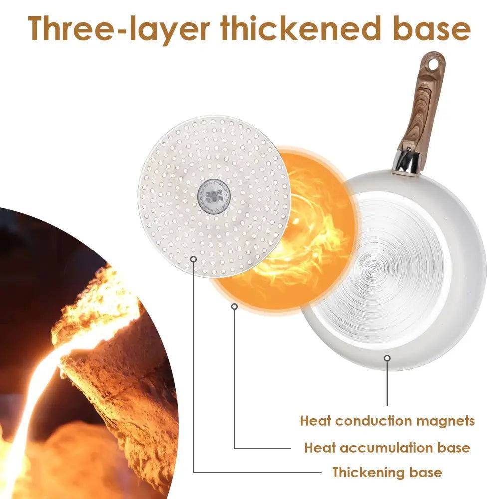 MLNshops Nonstick Cookware Set - 9 Pieces, Heat Resistant