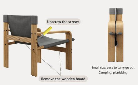 MLNshops Oak Armchair for Living Room - Stylish Comfort
