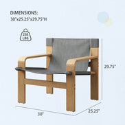 MLNshops Oak Armchair for Living Room - Stylish Comfort