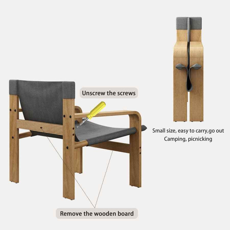 MLNshops Oak Armchair for Living Room - Stylish Comfort