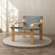 MLNshops Oak Armchair for Living Room - Stylish Comfort