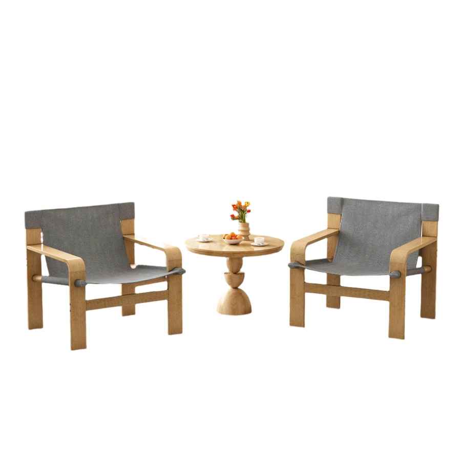 MLNshops Oak Armchair for Living Room - Stylish Comfort Default
