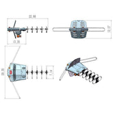 MLNshops 360-Degree Outdoor Antenna for Quality Reception