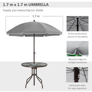 MLNshops Outdoor Dining Table Set with Umbrella