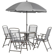 MLNshops Outdoor Dining Table Set with Umbrella