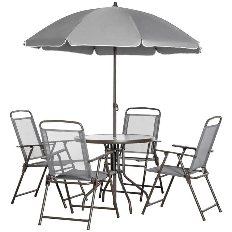MLNshops Outdoor Dining Table Set with Umbrella
