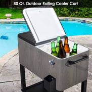 MLNshops Outdoor Ice Chest with Wheels - Portable Cooler