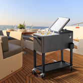 MLNshops Outdoor Ice Chest with Wheels - Portable Cooler