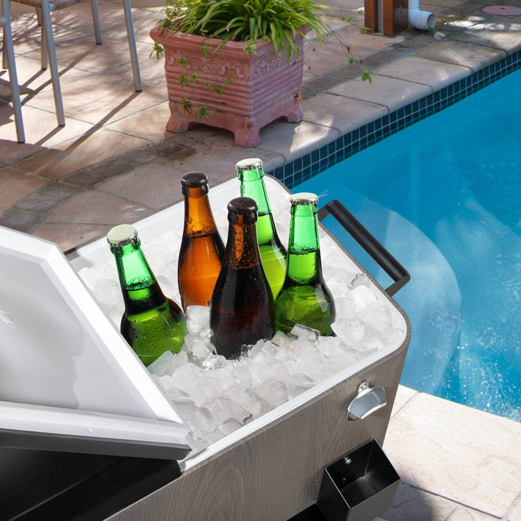 MLNshops Outdoor Ice Chest with Wheels - Portable Cooler