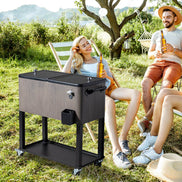 MLNshops Outdoor Ice Chest with Wheels - Portable Cooler