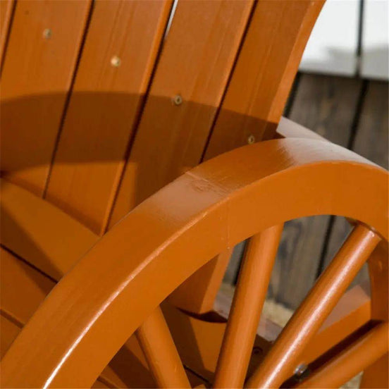 MLNshops Outdoor Teak Rocking Chair for Relaxing Comfort