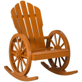 MLNshops Outdoor Teak Rocking Chair for Relaxing Comfort