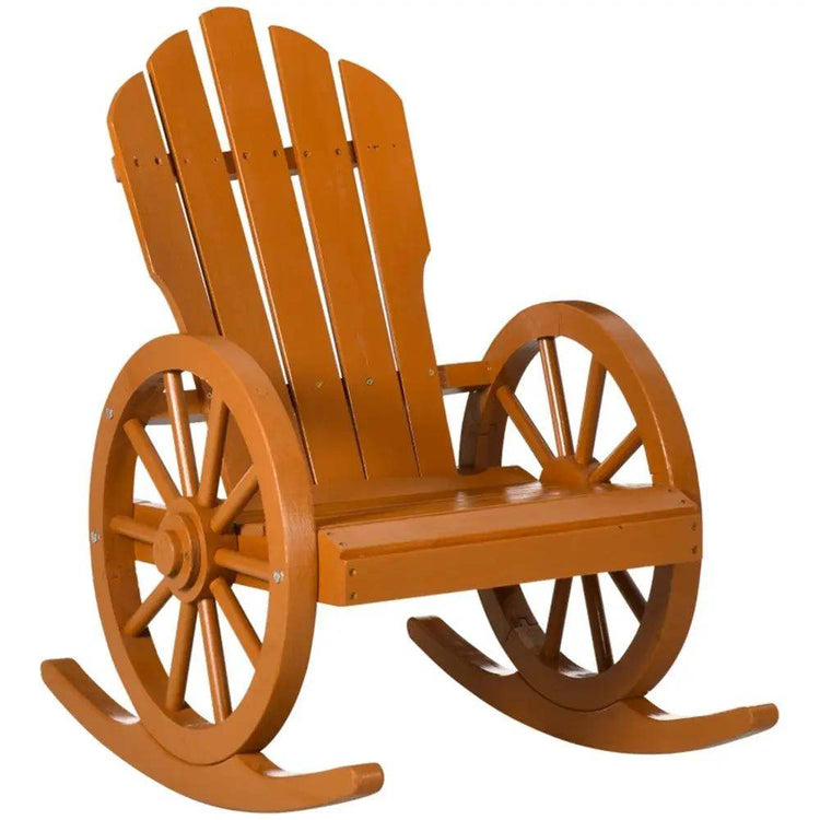 MLNshops Outdoor Teak Rocking Chair for Relaxing Comfort