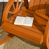 MLNshops Outdoor Teak Rocking Chair for Relaxing Comfort