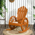 MLNshops Outdoor Teak Rocking Chair for Relaxing Comfort