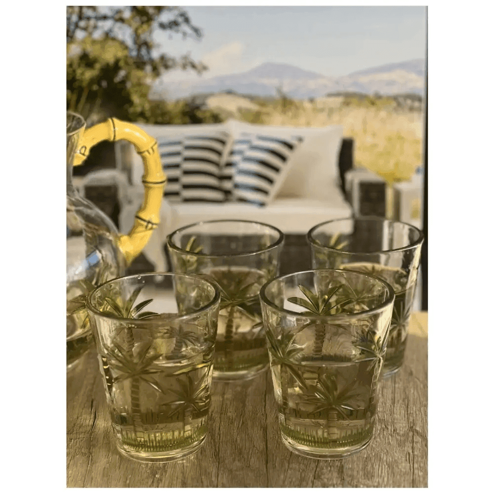 Palm Tree Acrylic Drinking Glasses by MLNshops