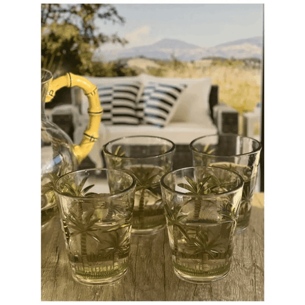 Palm Tree Acrylic Drinking Glasses by MLNshops