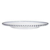MLNshops Party Decor Plastic Charger Plates with Beaded Edge