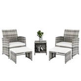 MLNshops 5 Piece Patio Sofa Set for Outdoor Relaxation