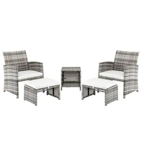 MLNshops 5 Piece Patio Sofa Set for Outdoor Relaxation Default Title