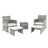 MLNshops 5 Piece Patio Sofa Set for Outdoor Relaxation